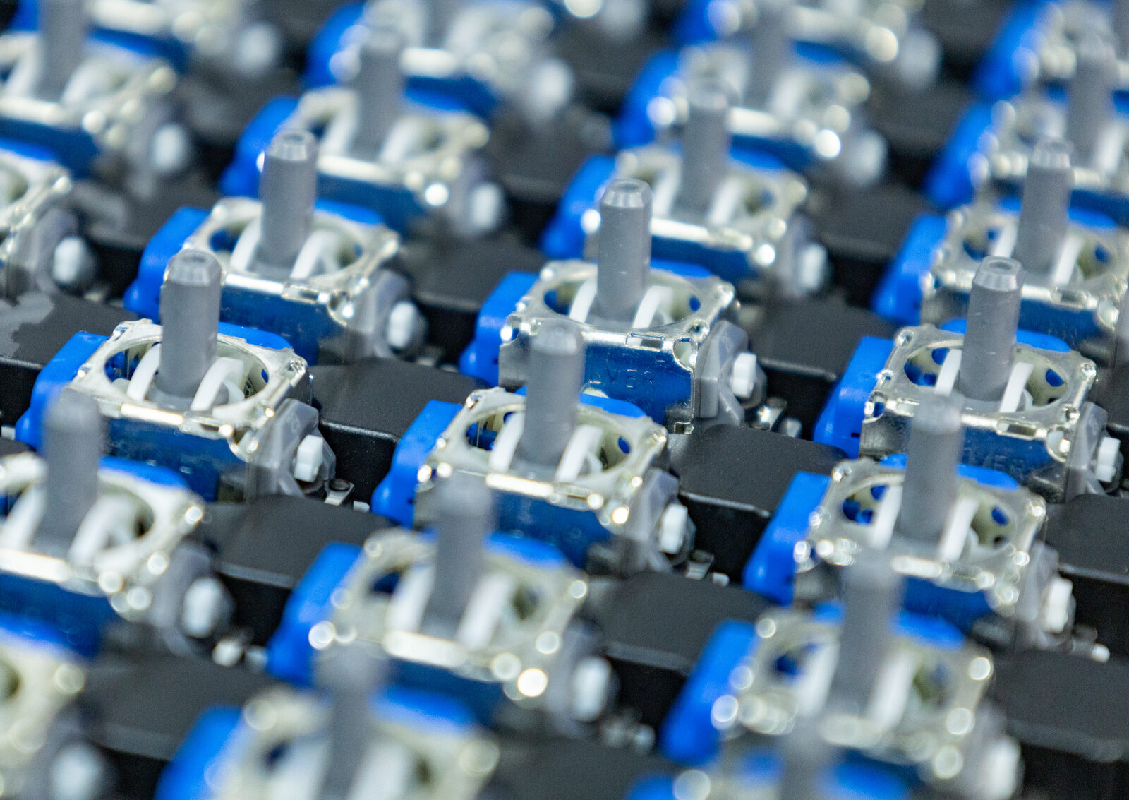 A tray of K-Silver JS13 Pro Plus replacement joystick modules
